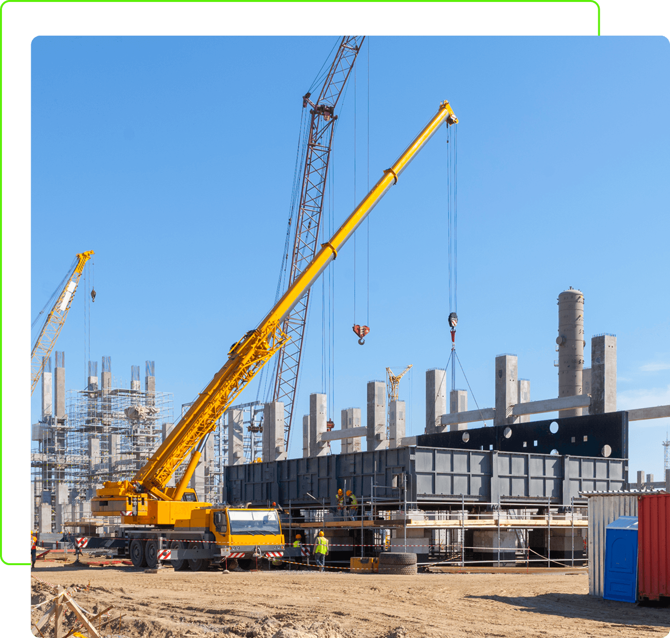 HVAC, cooling tower, fin fans, crane setting, rigging, air handling units